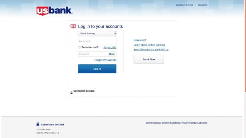 Visa Flex credit card Login page