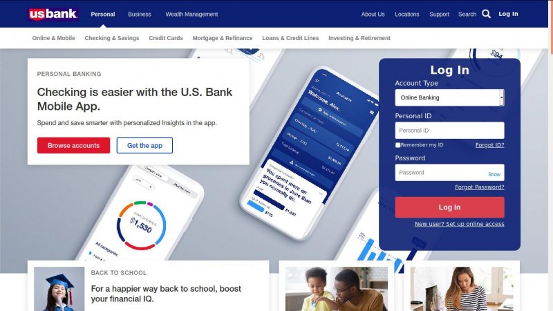 Visa Flex credit card home page
